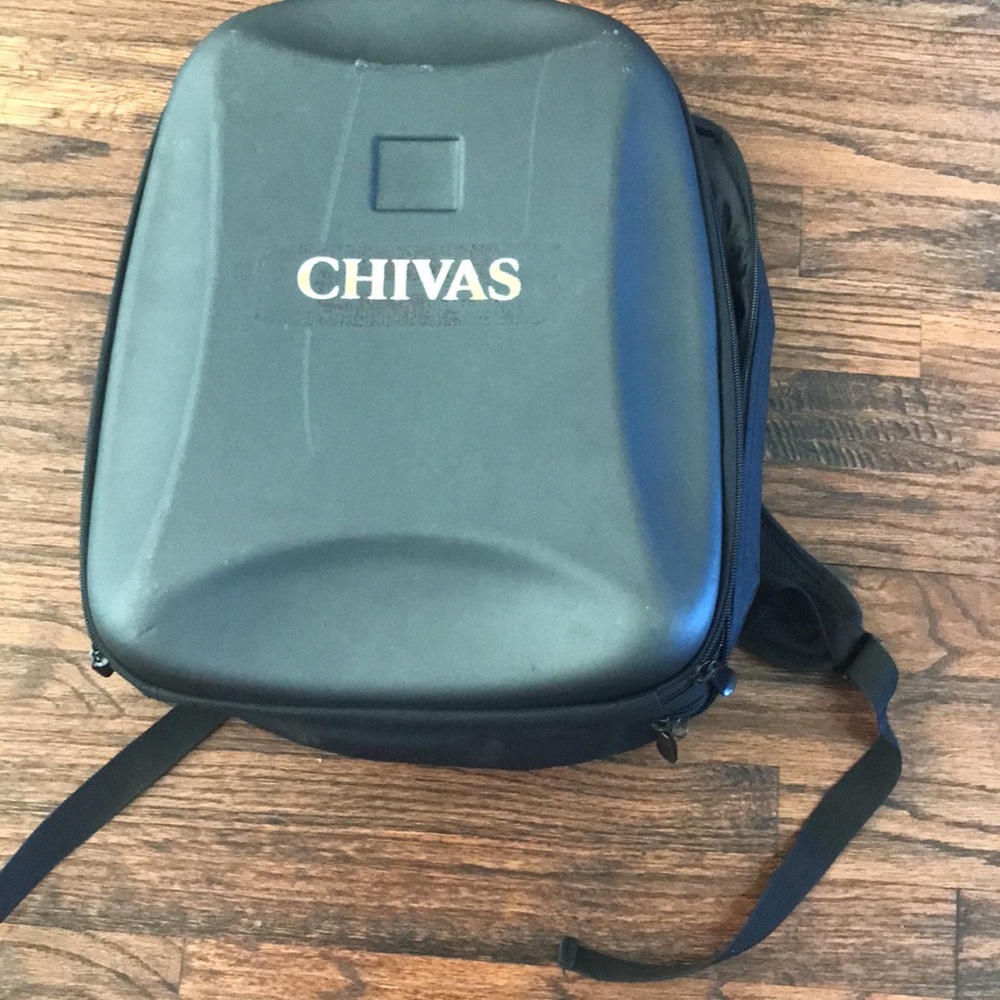 Chivas Black Hard Shell Backpack - Sleek Travel Case
